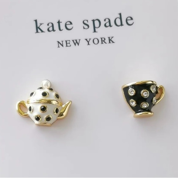 KATE SPADE Alice In Wonderland Teacup Stud Earrings - Picture 3 of 5